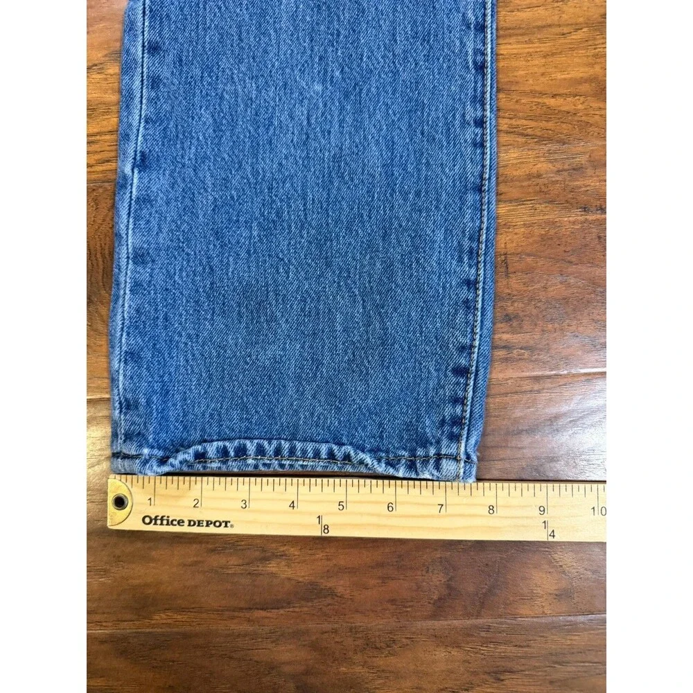 Levis 501 Button Fly Jeans Mens 33x30 Stone Wash Blue Casual Work Denim